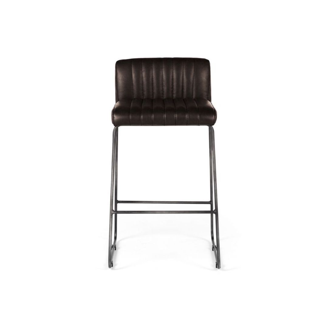 Ferr Barstool Vintage Dark Brown PU image 0
